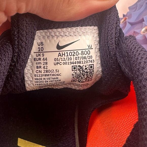 Nike Zoom Rival M 9 Bright Mango Track Spike Shoes Size 10 - Picture 8 of 8